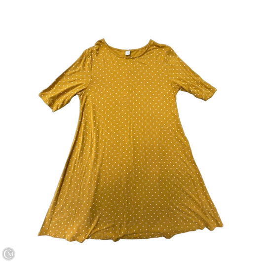 Dress Casual Midi By Old Navy In Polkadot Pattern, Size: L