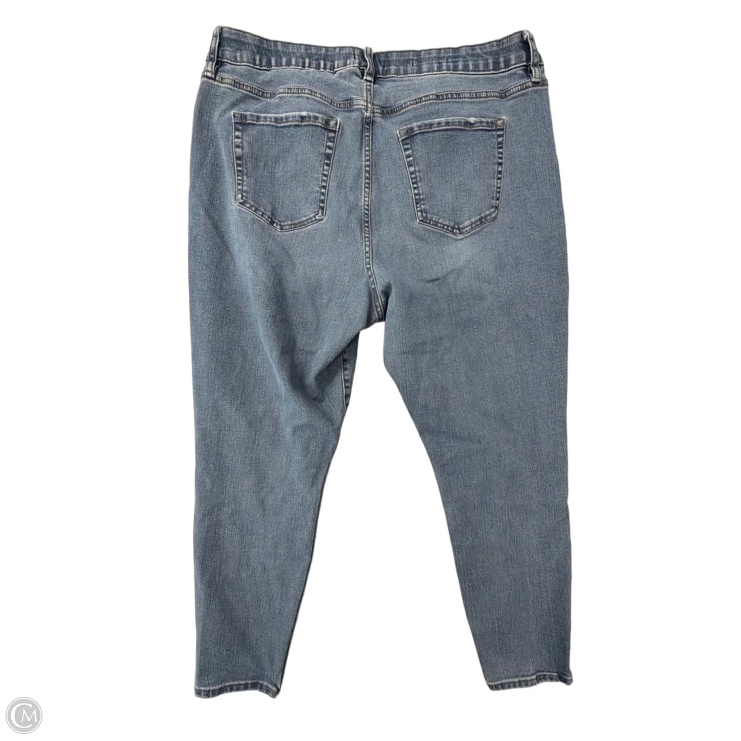 Jeans Skinny By Ava & Viv In Blue Denim, Size: 18