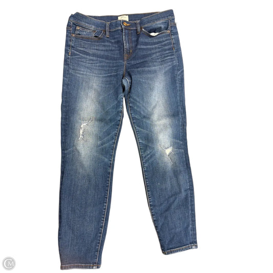 Jeans Skinny By J. Crew In Blue Denim, Size: 10