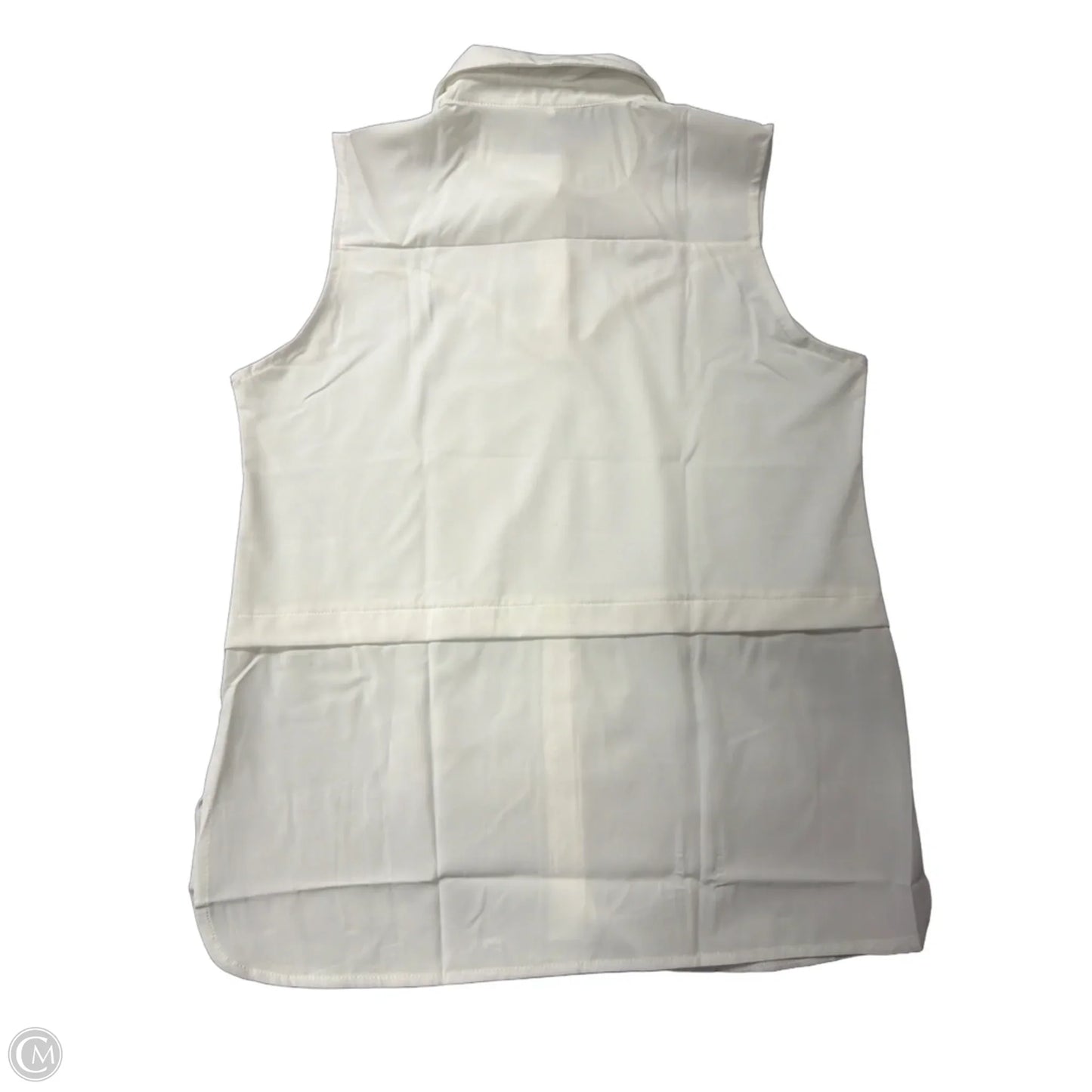 Top Sleeveless By Clothes Mentor In White, Size: L