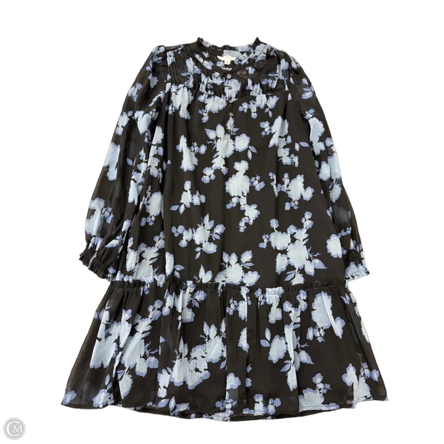 Dress Casual Midi By Time And Tru In Floral Print, Size: S