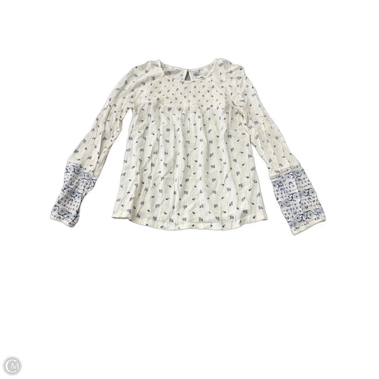 Top Short Sleeve By Old Navy In Cream, Size: M