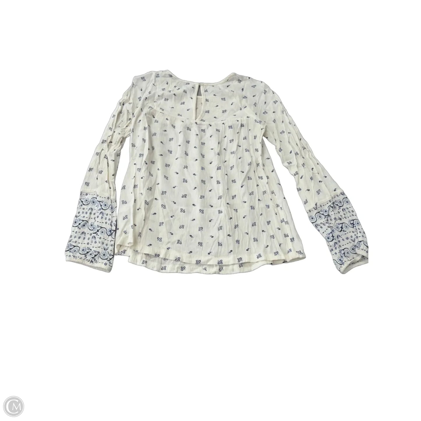 Top Short Sleeve By Old Navy In Cream, Size: M