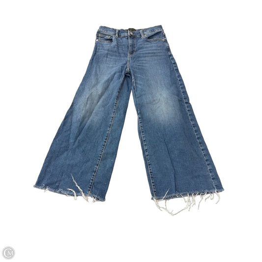 Jeans Wide Leg By Banana Republic In Blue Denim, Size: 4