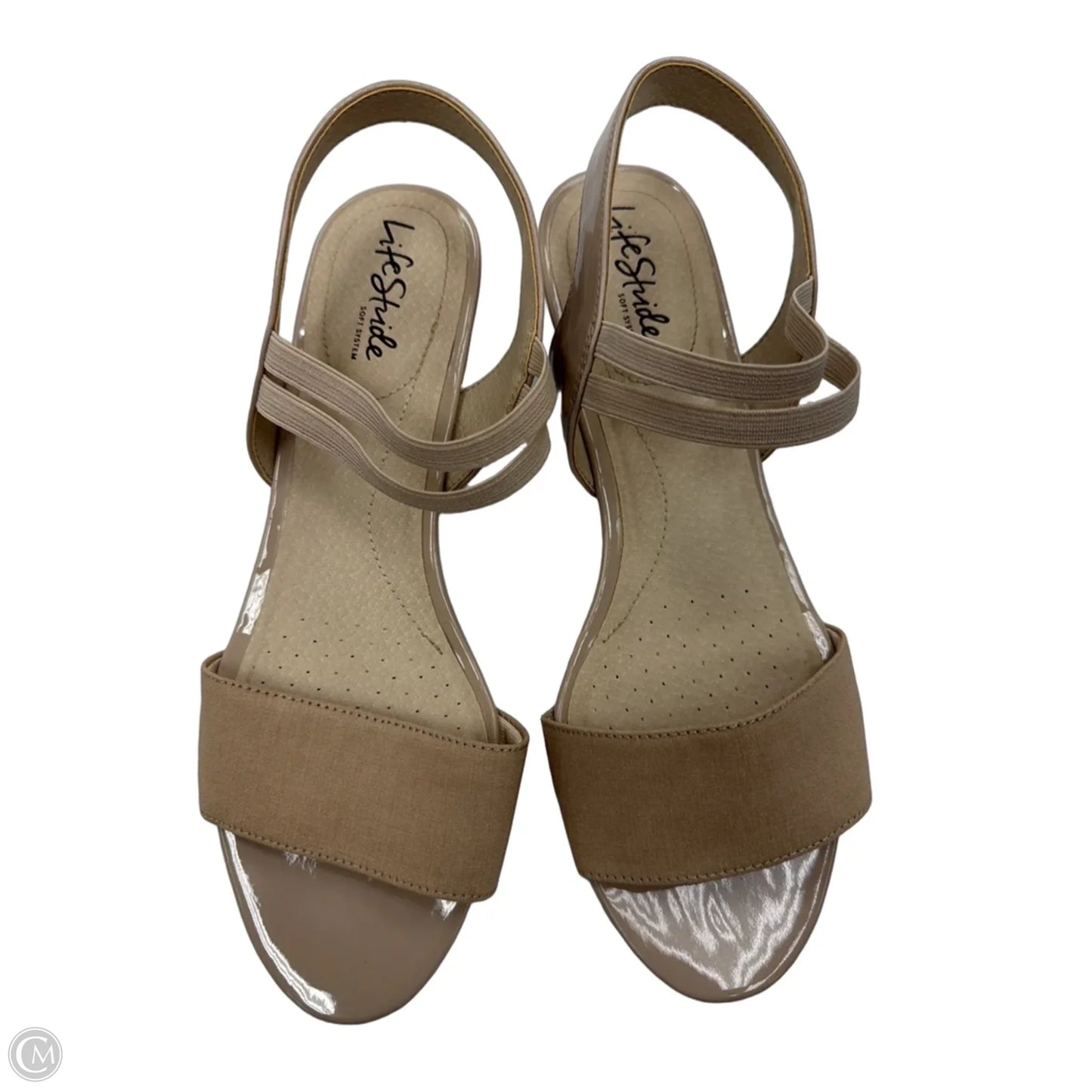 Sandals Flats By Life Stride In Tan, Size: 10