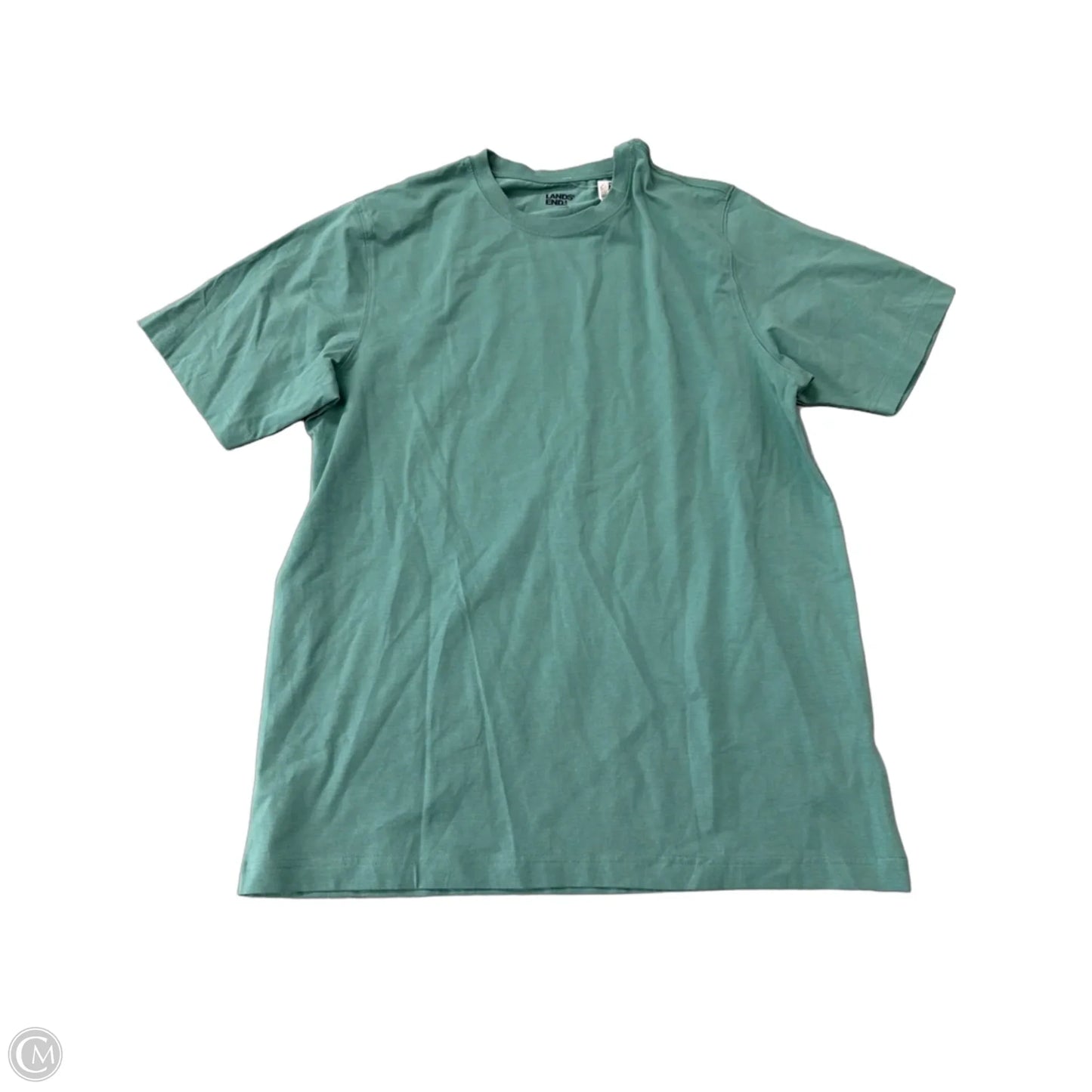 Top Short Sleeve By Lands End In Teal, Size: M