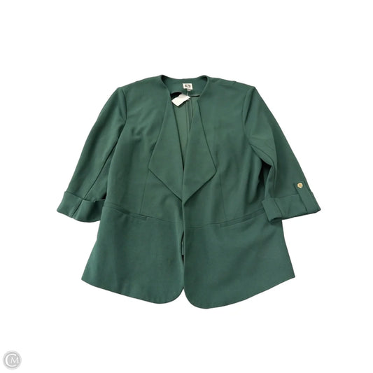 Blazer By Anne Klein In Green, Size: Xl