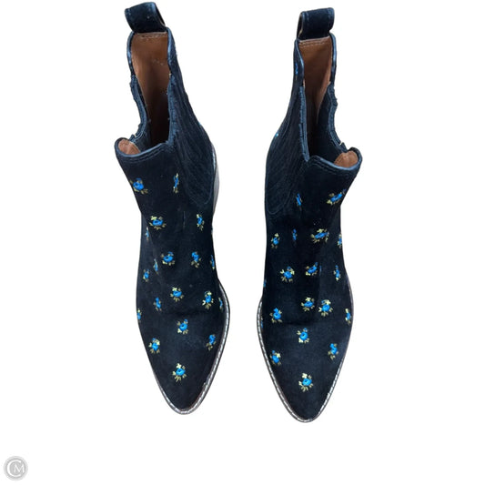 Boots Designer By Coach In Floral Print, Size: 8