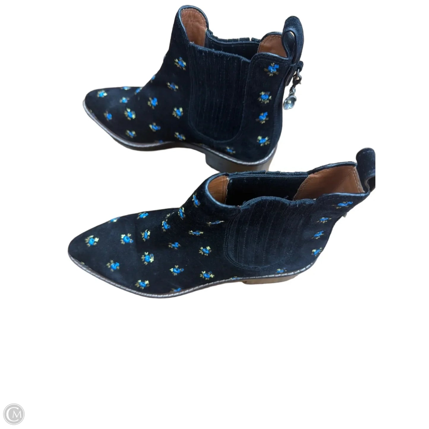 Boots Designer By Coach In Floral Print, Size: 8