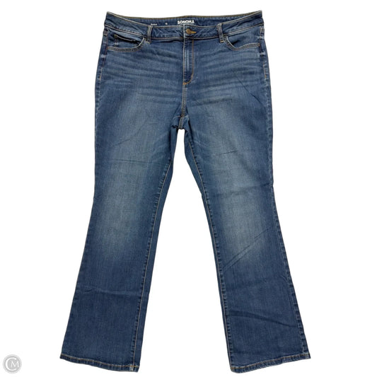Jeans Boot Cut By Sonoma In Blue Denim, Size: 18