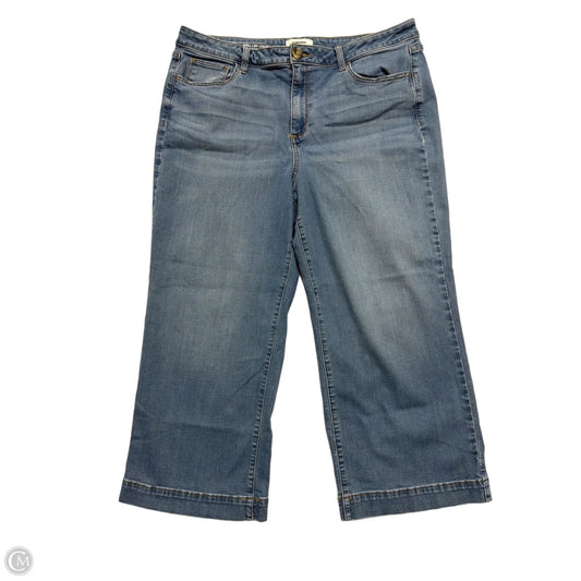 Jeans Wide Leg By Sonoma In Blue Denim, Size: 18