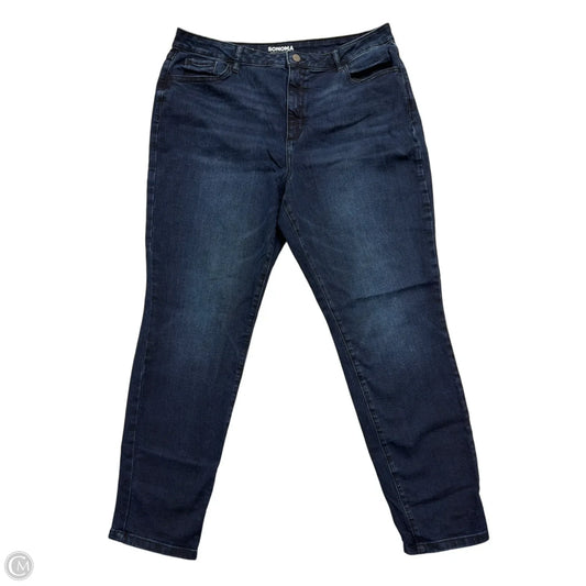 Jeans Skinny By Sonoma In Blue Denim, Size: 18