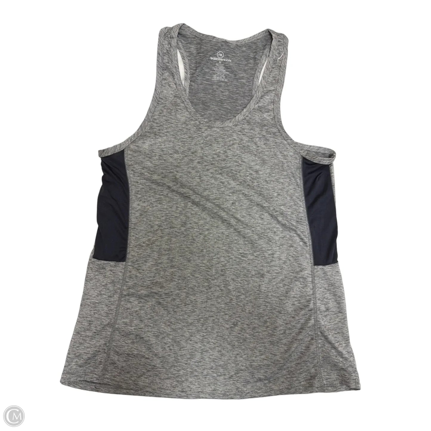 Athletic Tank Top By Clothes Mentor In Blue & Grey, Size: M