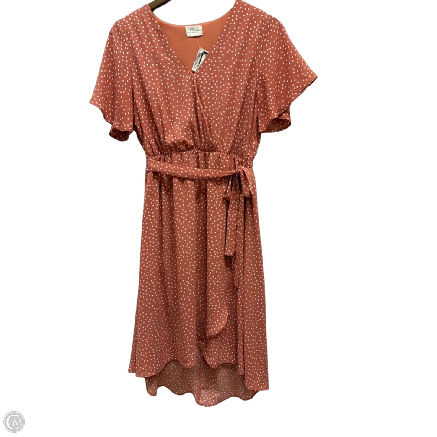 Dress Casual Midi By Sienna Sky In Polkadot Pattern, Size: L