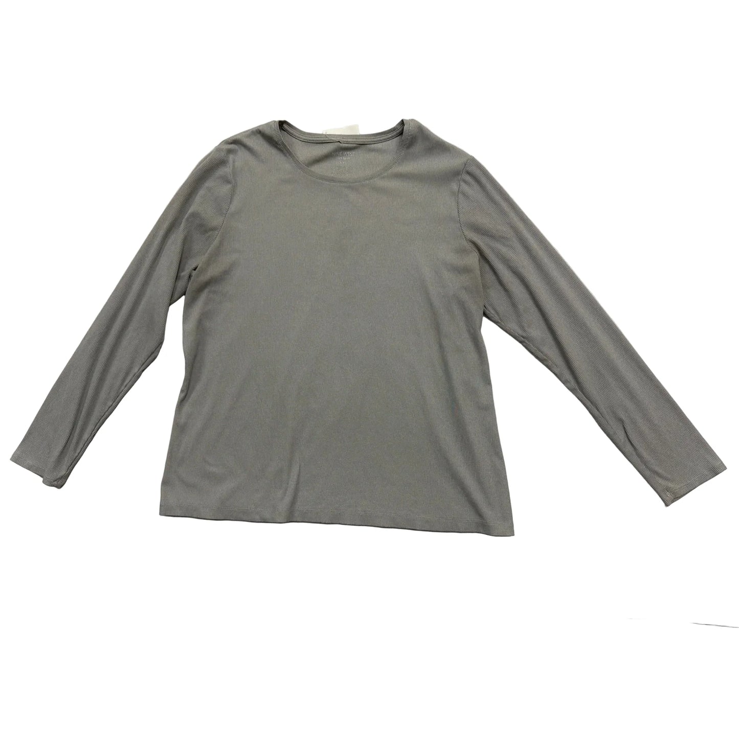 Top Long Sleeve By Nine West In Grey, Size: 1x