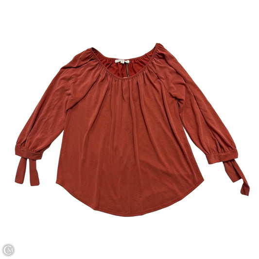 Top 3/4 Sleeve By Green Envelope In Red, Size: M