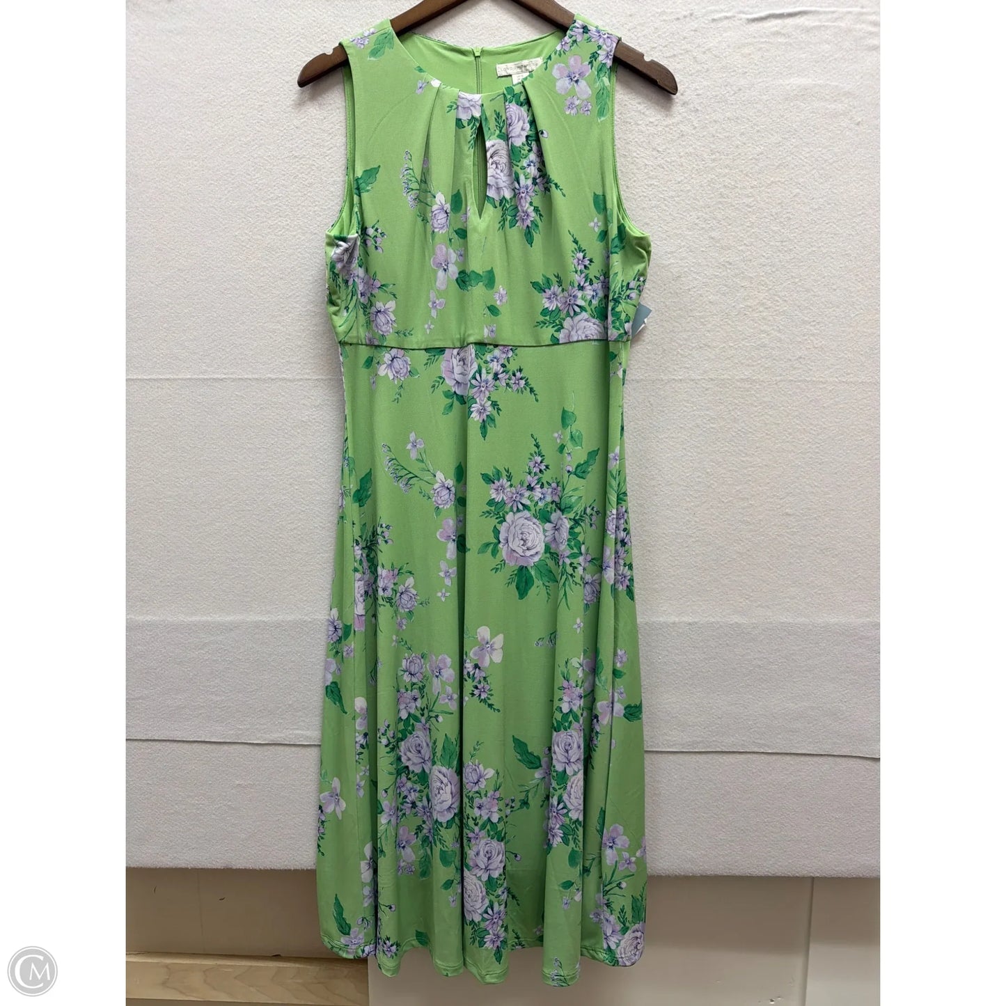 Dress Casual Midi By London Times In Floral Print, Size: L