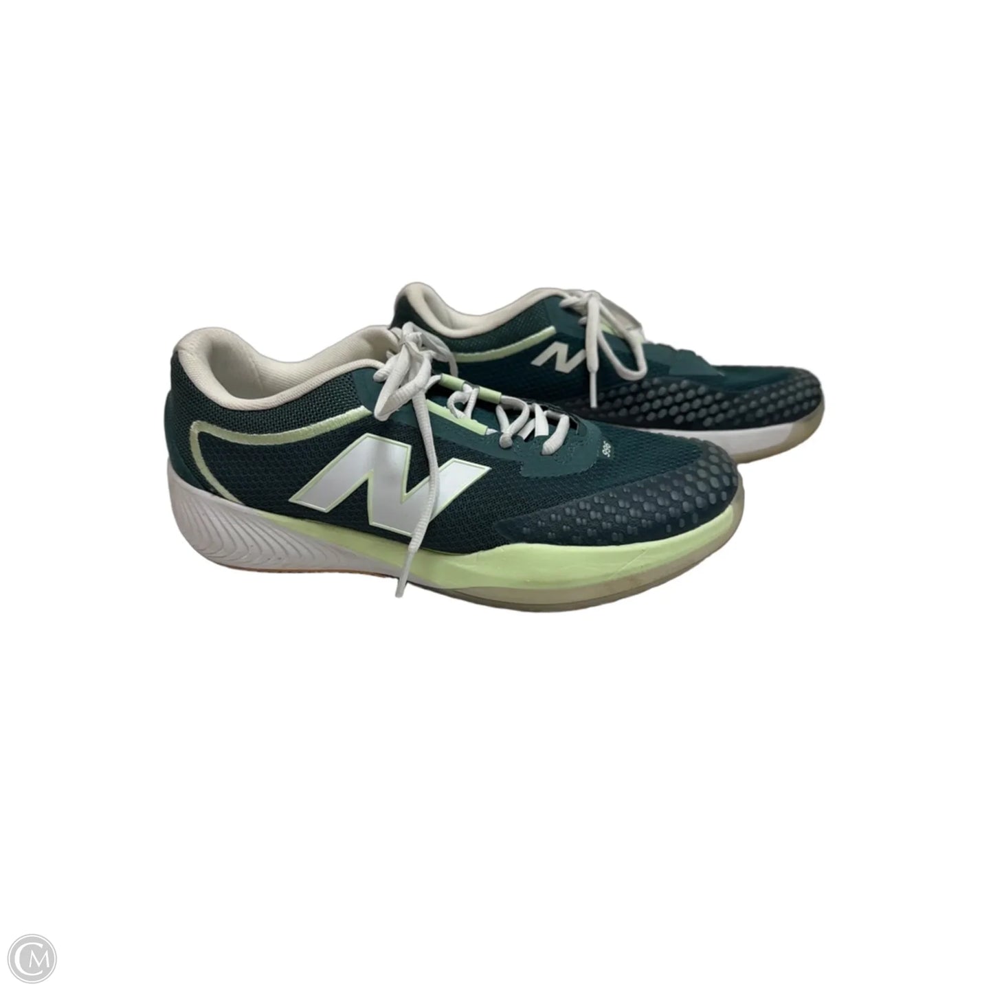 Shoes Athletic By New Balance In Green & White, Size: 9.5