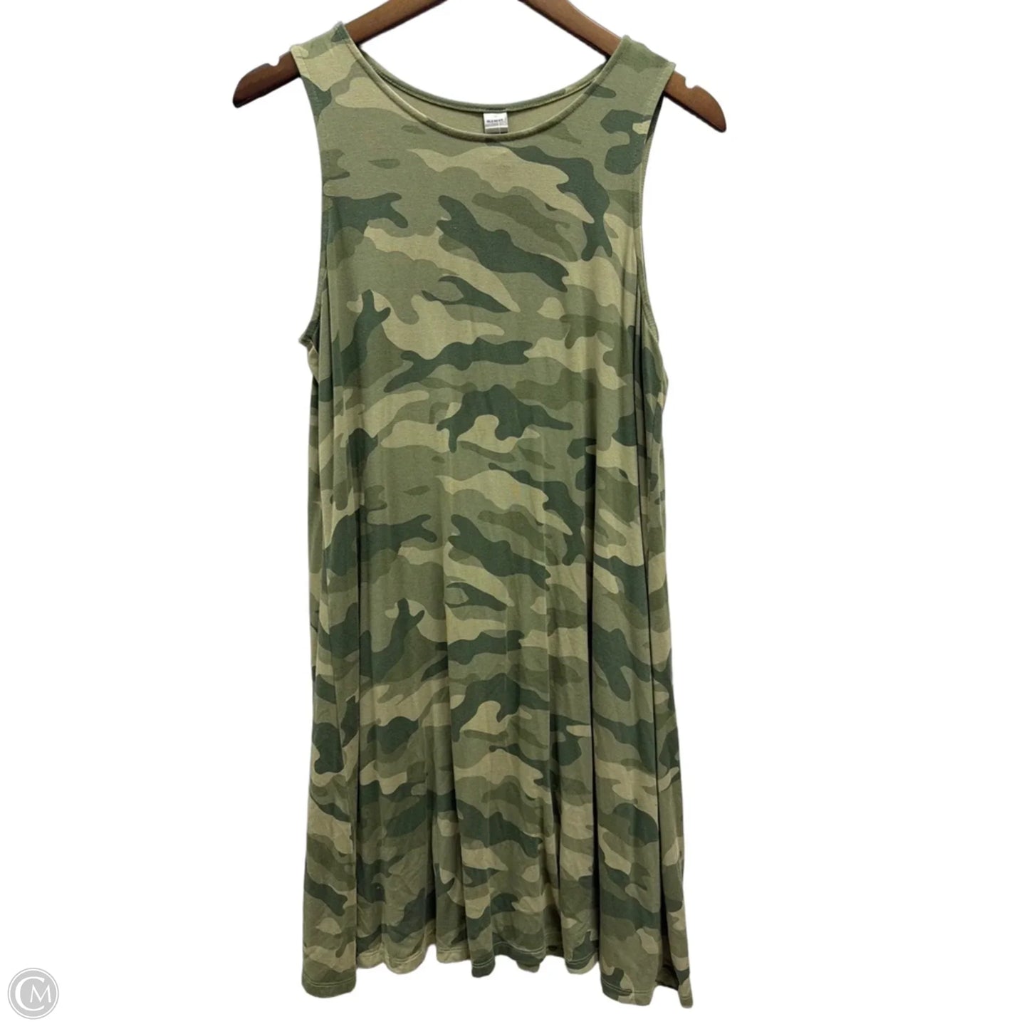 Dress Casual Midi By Old Navy In Camouflage Print, Size: L