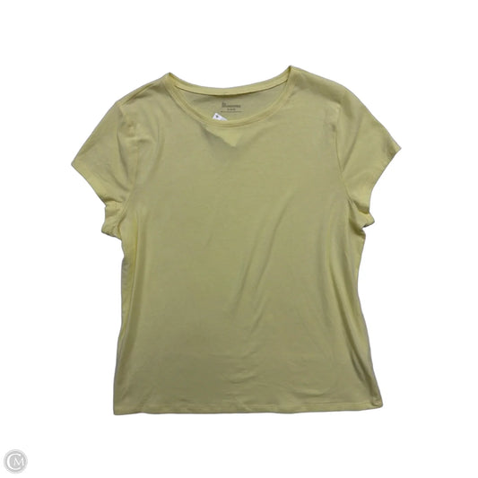 Top Short Sleeve By No Barriers In Yellow, Size: Xl