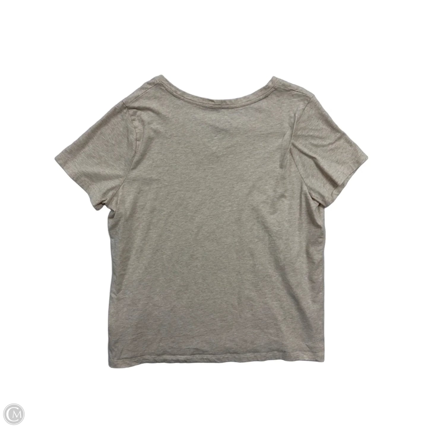 Top Short Sleeve By Time And Tru In Tan, Size: Xl