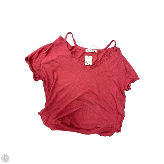 Top Short Sleeve By We The Free In Red, Size: Xs