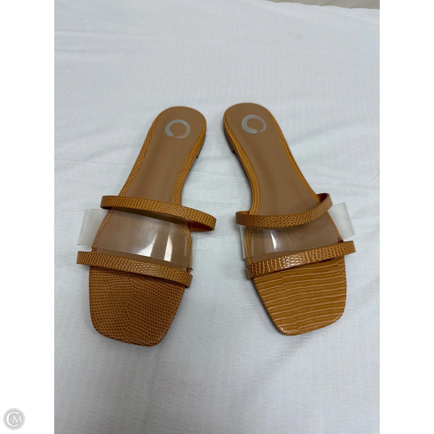 Sandals Flats By Journee In Brown, Size: 7