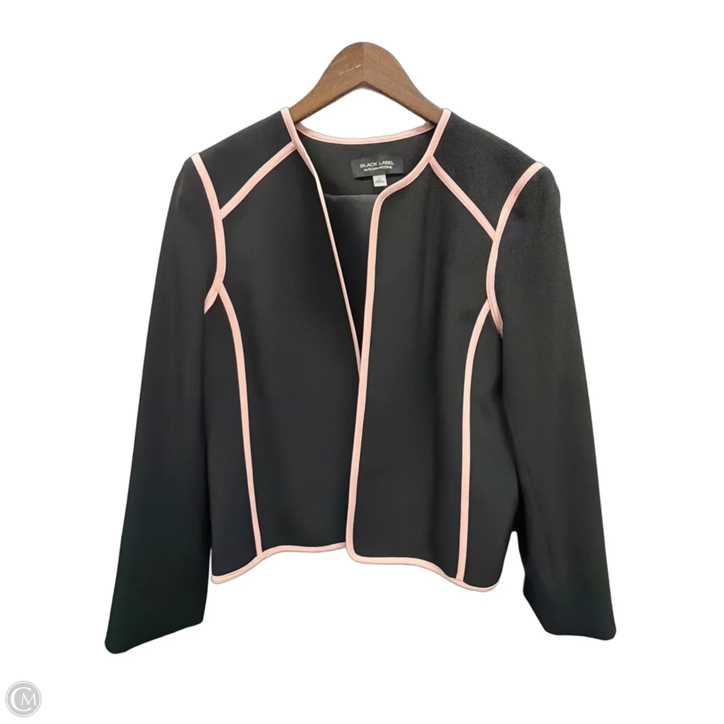 Blazer By Evan-picone In Black & Pink, Size: Xl