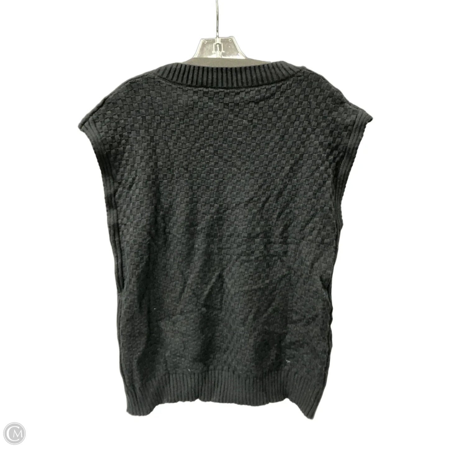 Vest Sweater By Shein In Black, Size: M