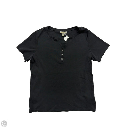 Top Short Sleeve By Style And Company In Black, Size: M