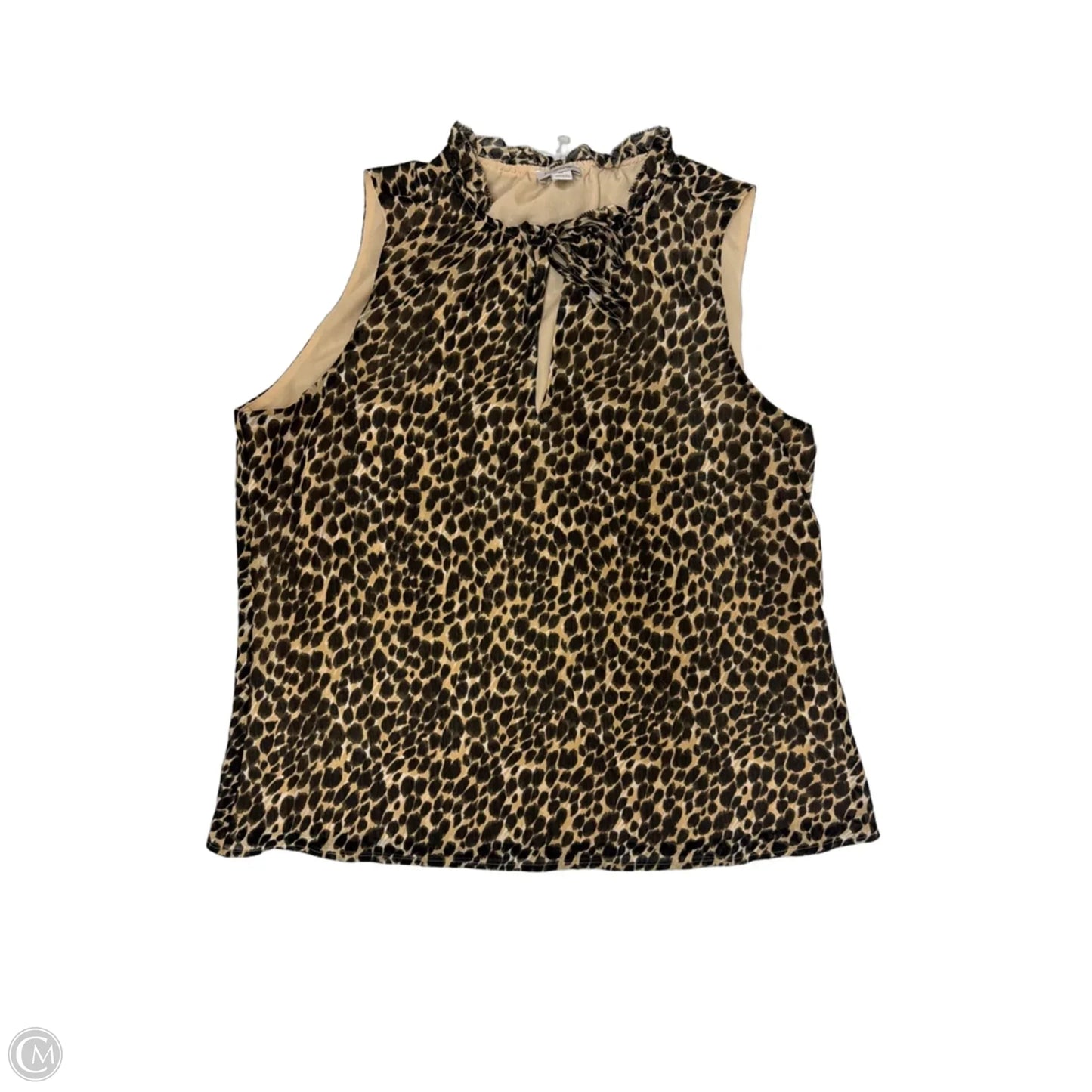 Top Sleeveless By J. Crew In Animal Print, Size: M