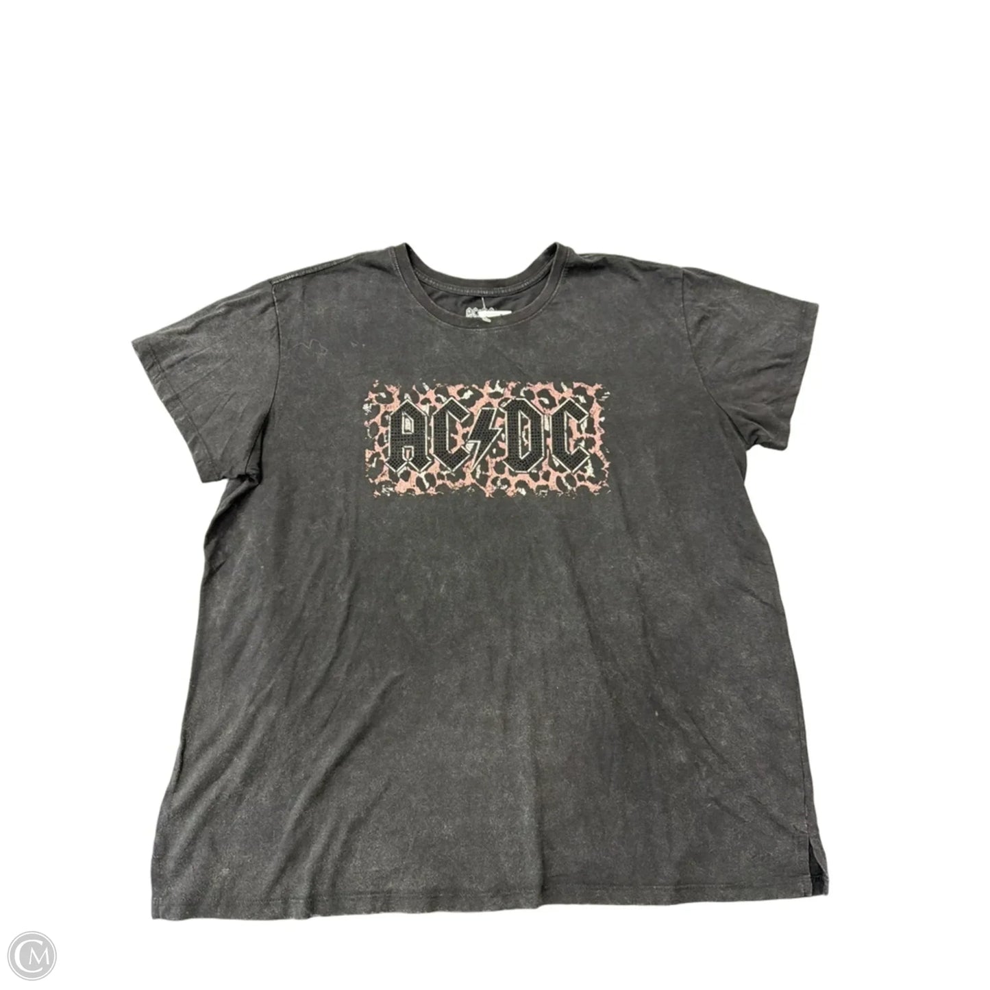 Top Short Sleeve By Clothes Mentor In Black, Size: 1x