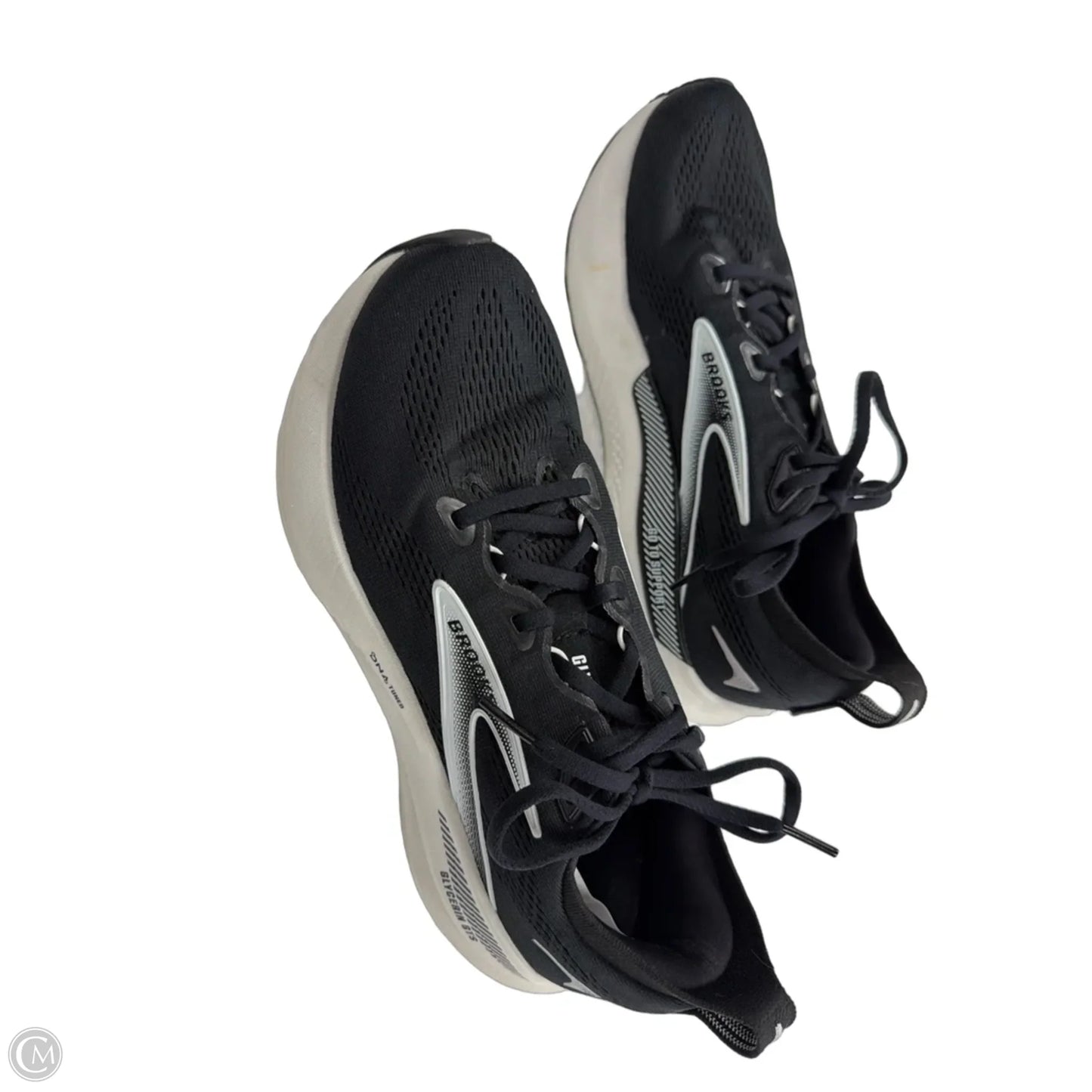 Shoes Athletic By Brooks In Black & White, Size: 10