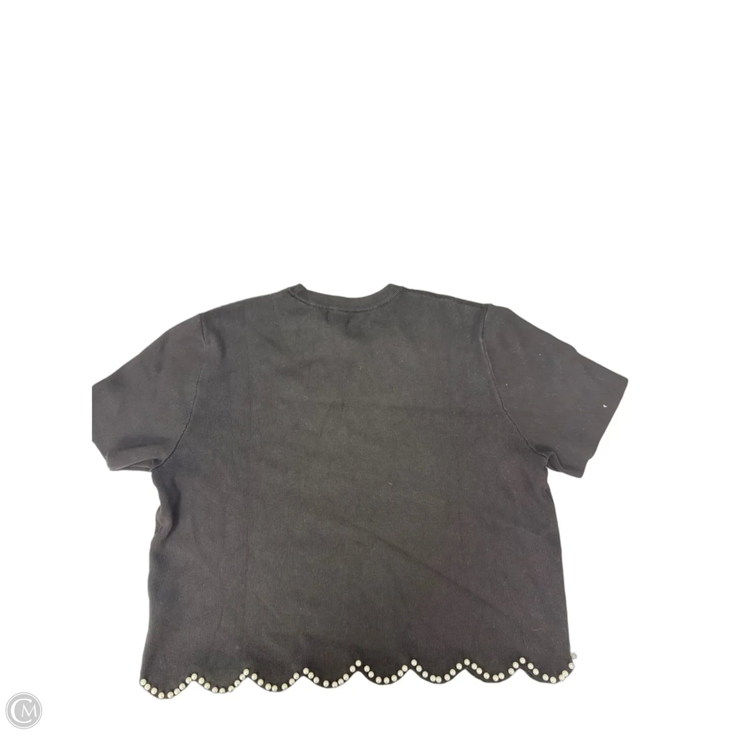 Top Short Sleeve By H&m In Black, Size: Xl