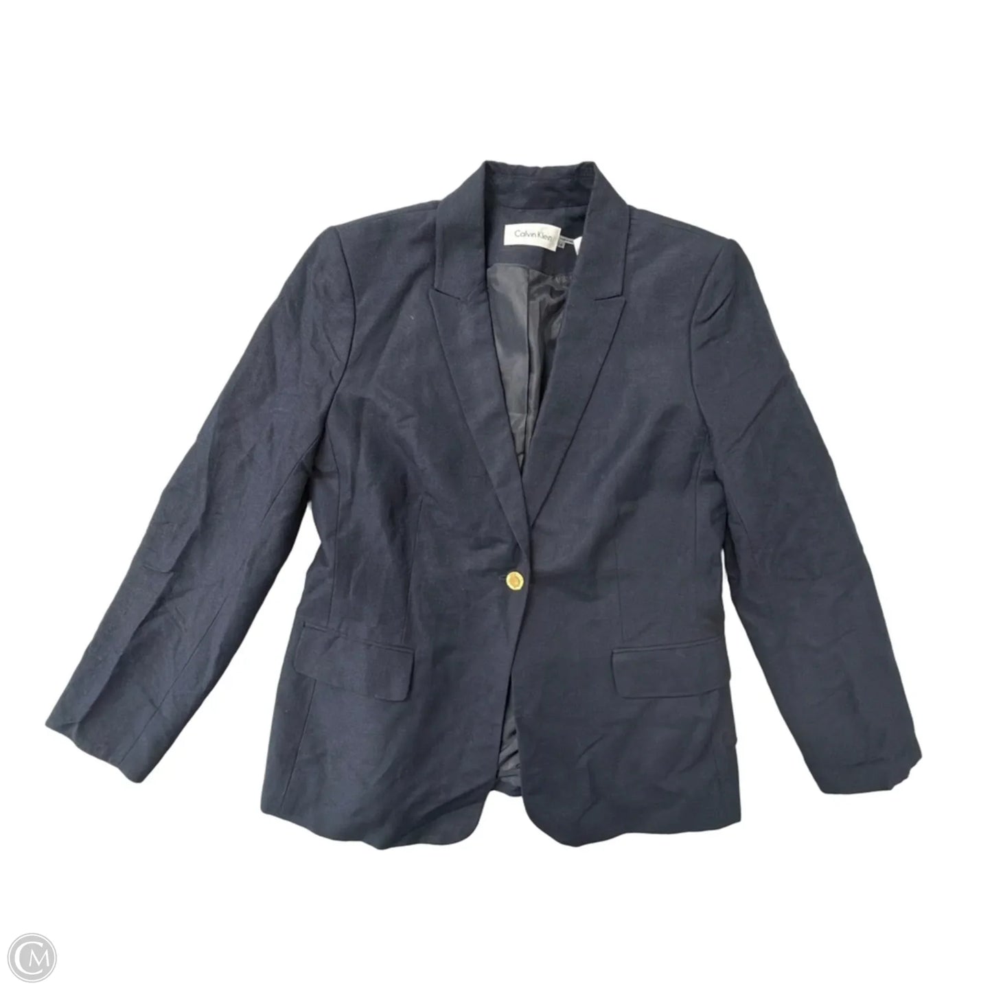 Blazer By Calvin Klein In Navy, Size: Xl