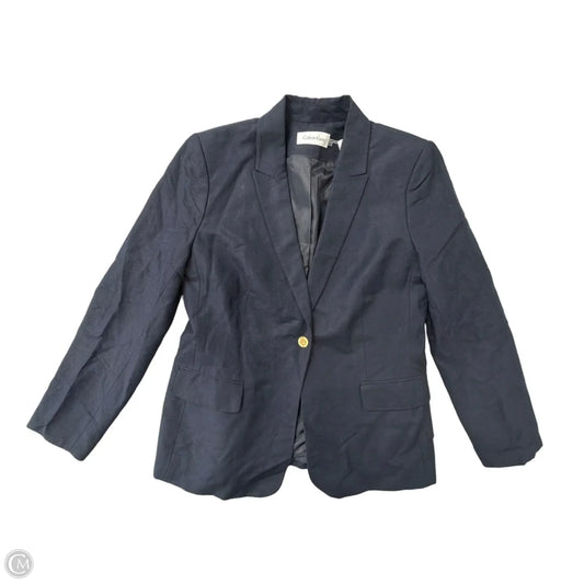Blazer By Calvin Klein In Navy, Size: Xl