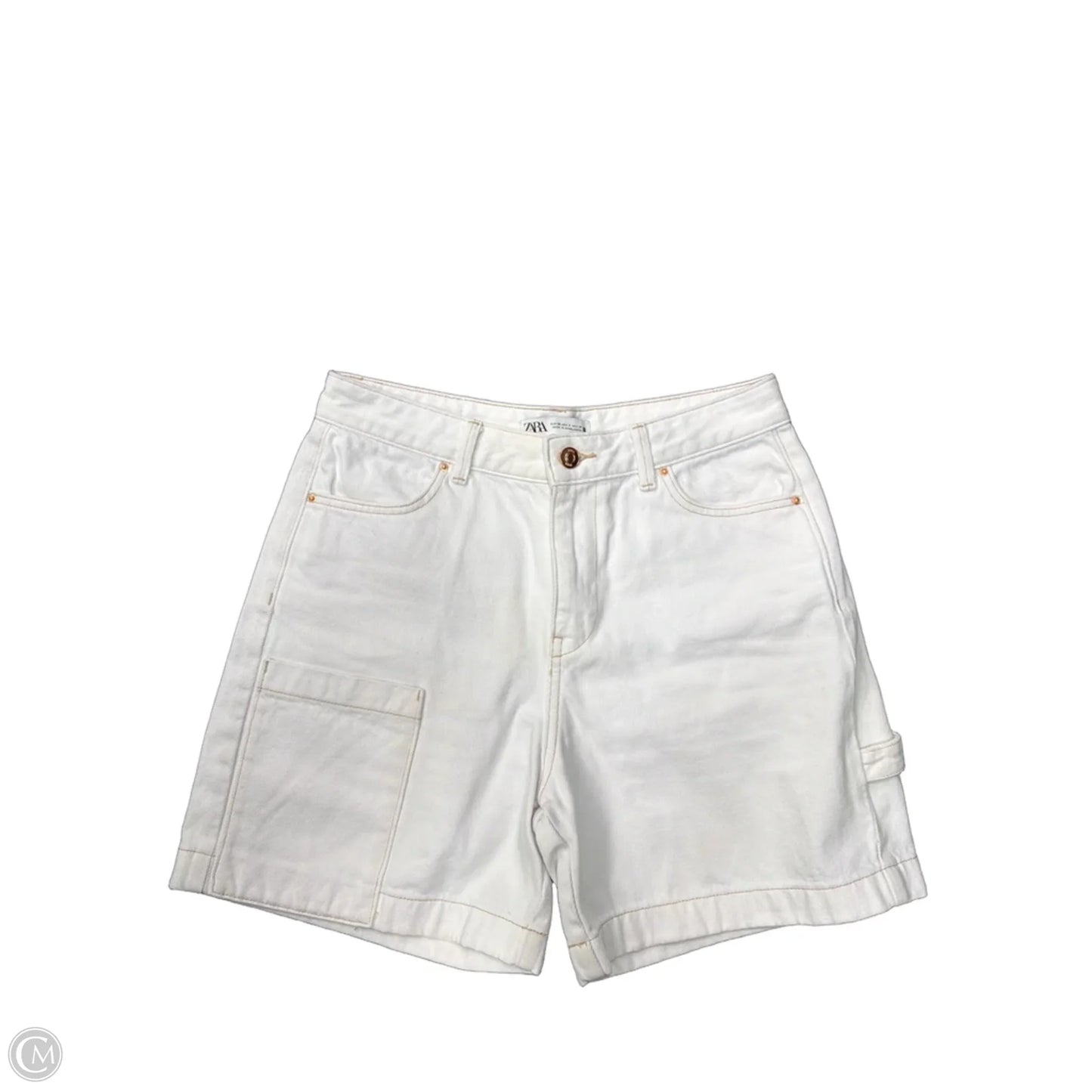 Shorts By Zara In White, Size: 6