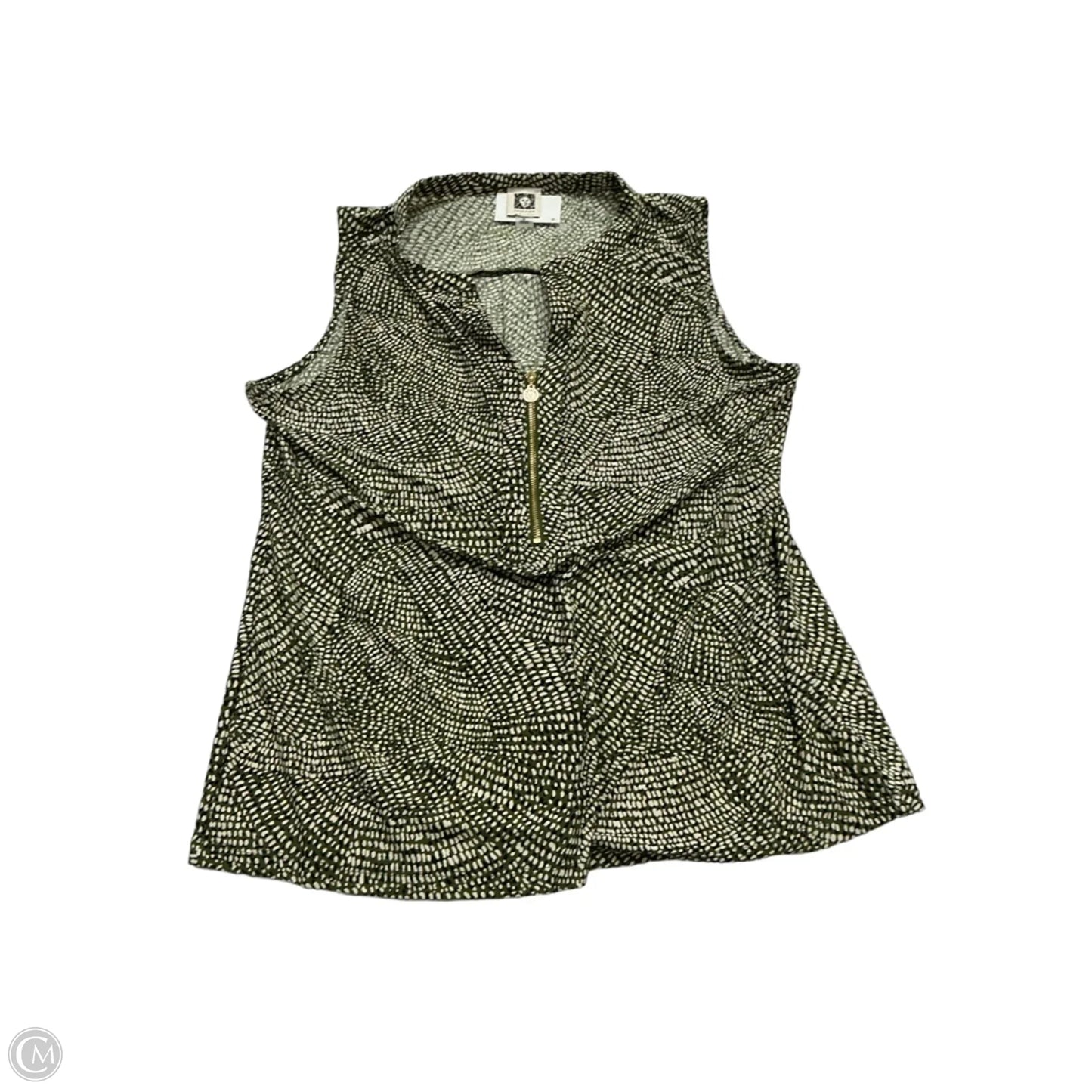 Top Sleeveless By Anne Klein In Green, Size: M
