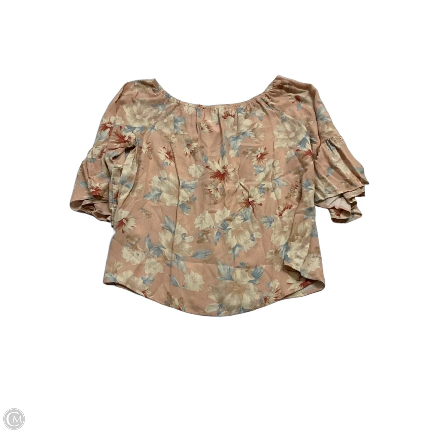 Top Long Sleeve By Gilli In Floral Print, Size: L