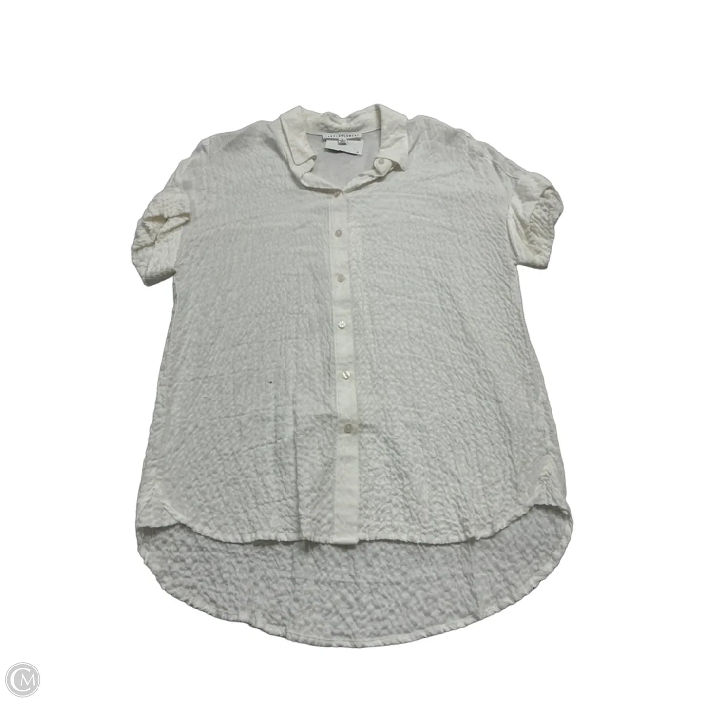 Top Short Sleeve By Jane And Delancey In Cream, Size: M