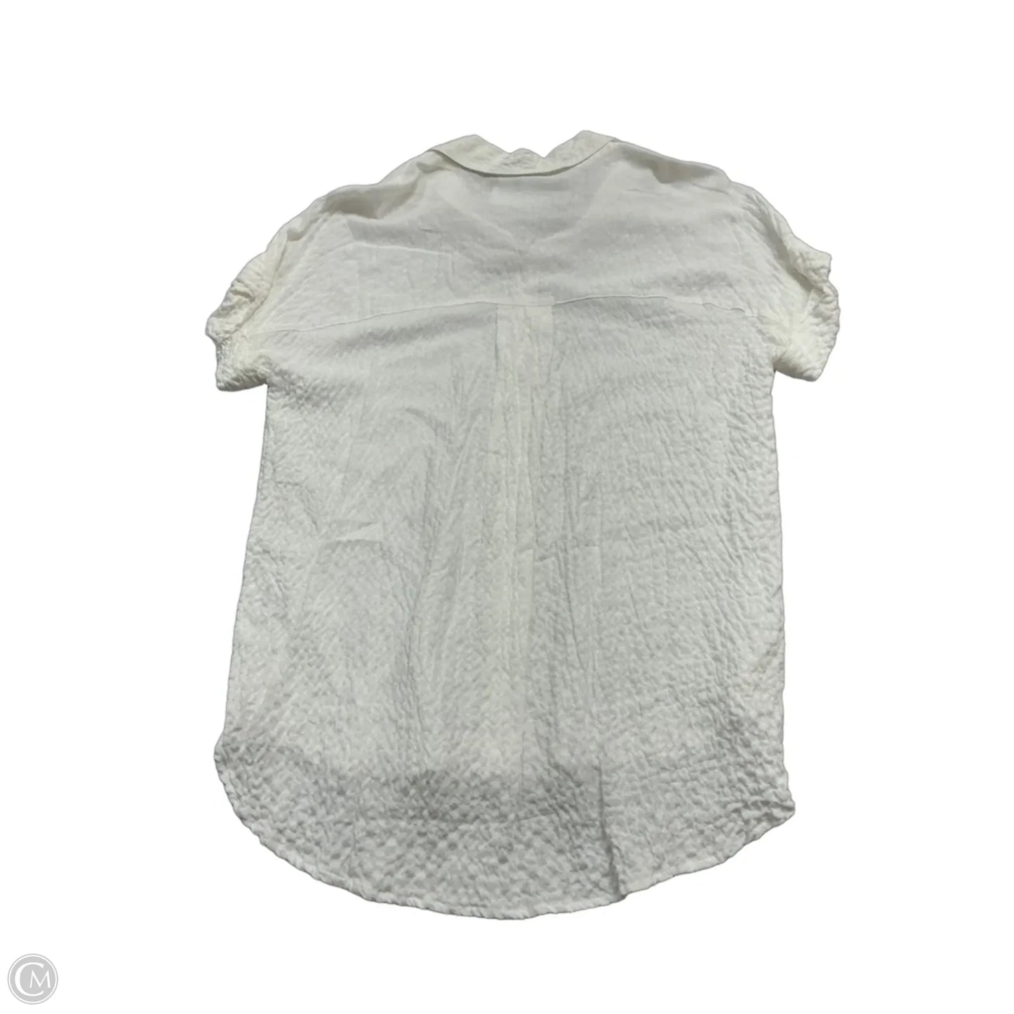 Top Short Sleeve By Jane And Delancey In Cream, Size: M