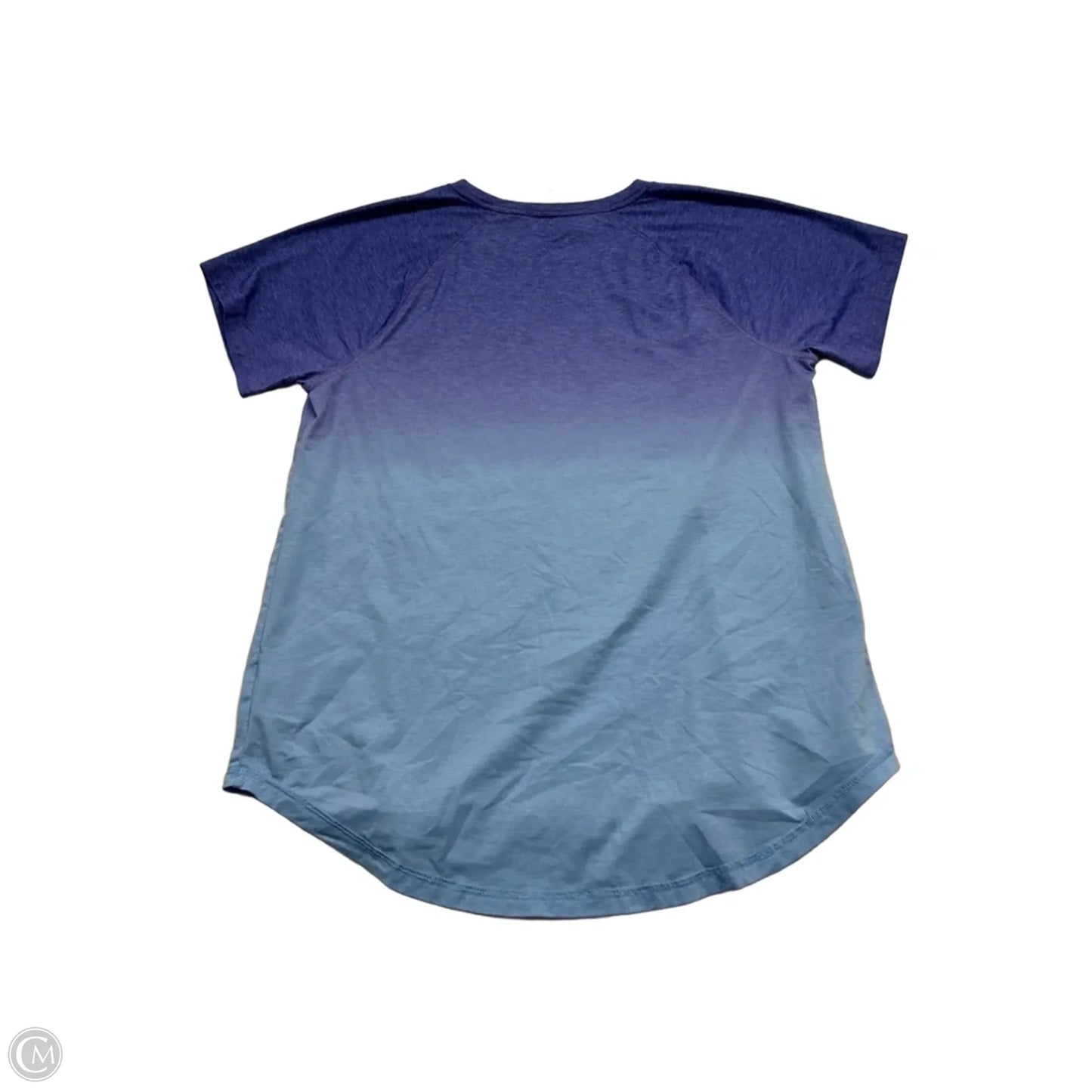 Athletic Top Short Sleeve By Tek Gear In Blue, Size: L