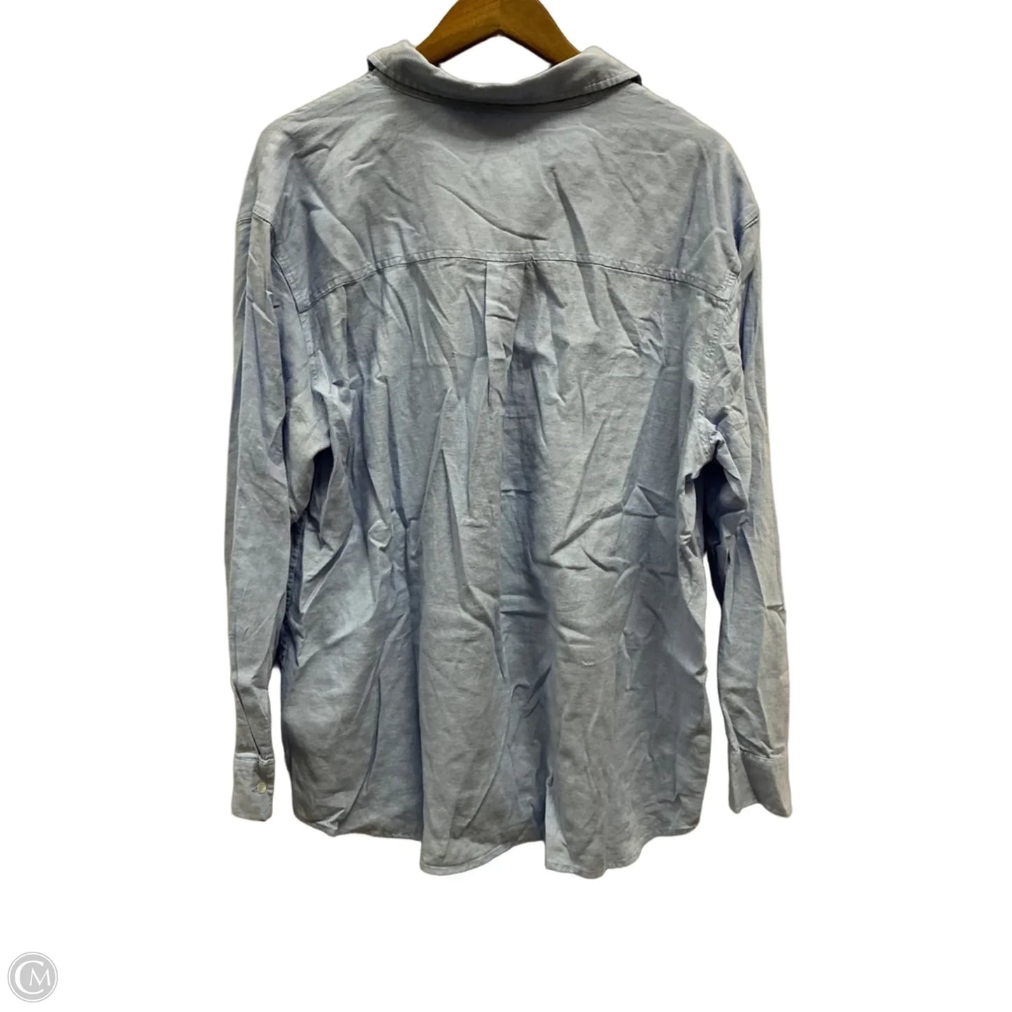 Top Long Sleeve By Gap In Blue, Size: Xl