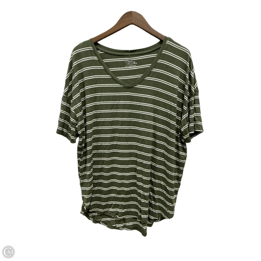 Tunic 3/4 Sleeve By Time And Tru In Striped Pattern, Size: Xl