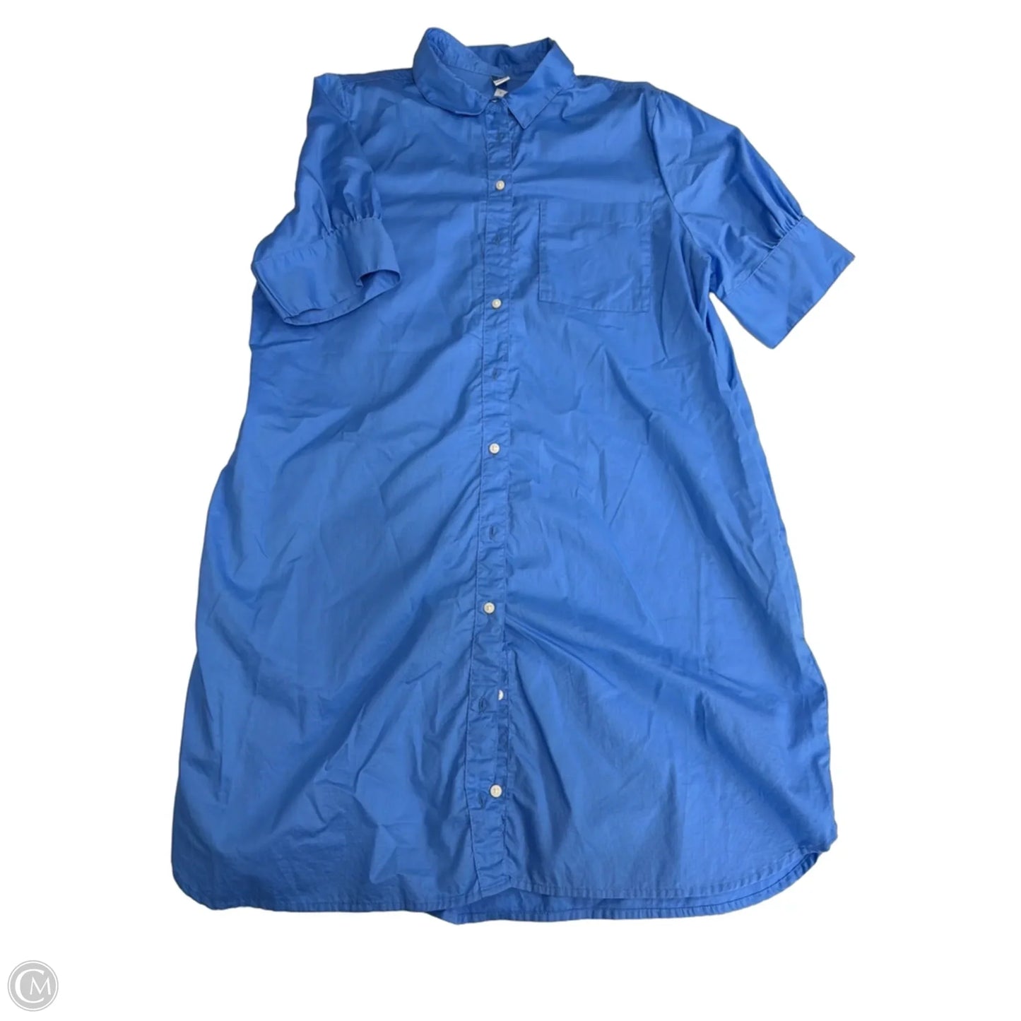 Dress Casual Midi By Old Navy In Blue, Size: L