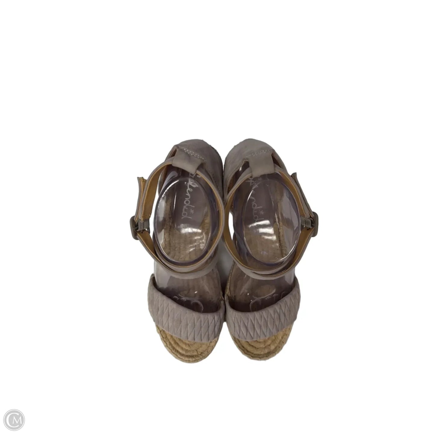 Sandals Heels Wedge By Splendid In Grey, Size: 8.5
