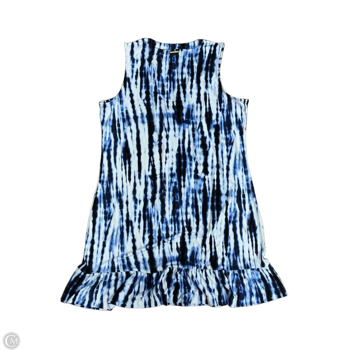 Dress Casual Midi By Michael By Michael Kors In Blue, Size: L