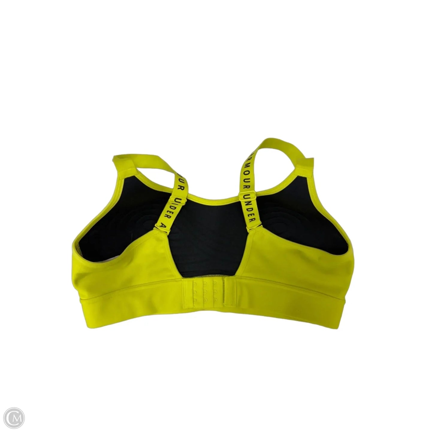 Athletic Bra By Under Armour In Black & Yellow, Size: M