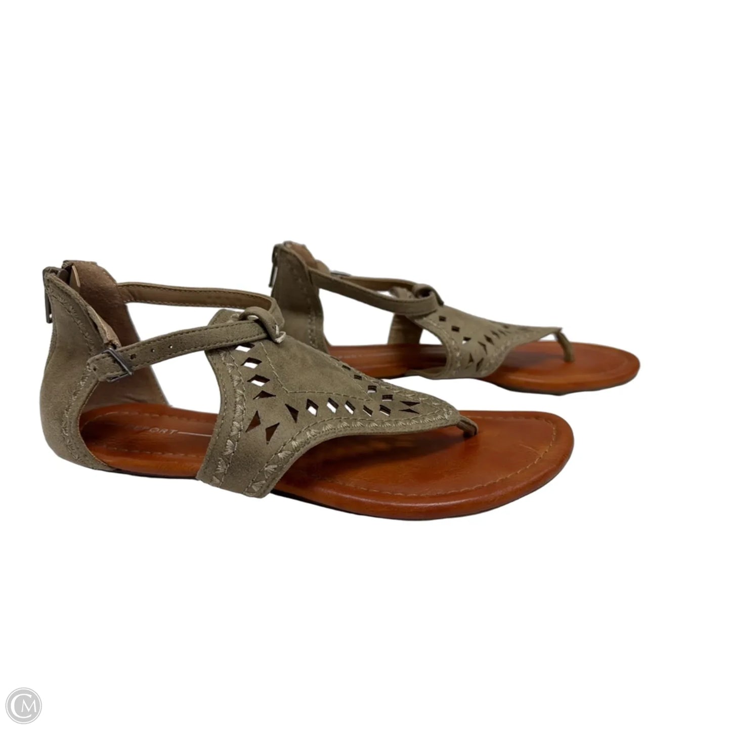 Sandals Flats By Report In Tan, Size: 8.5