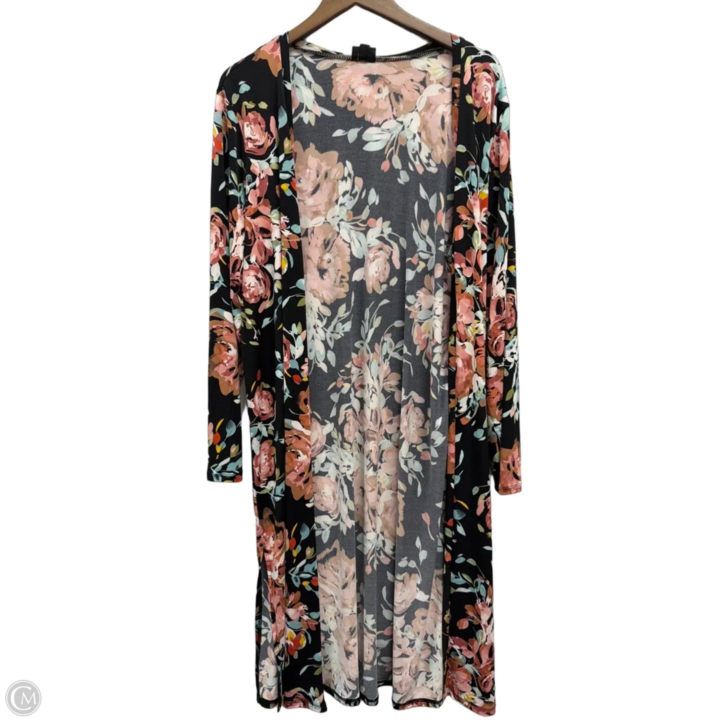 Cardigan By Torrid In Floral Print, Size: 2x